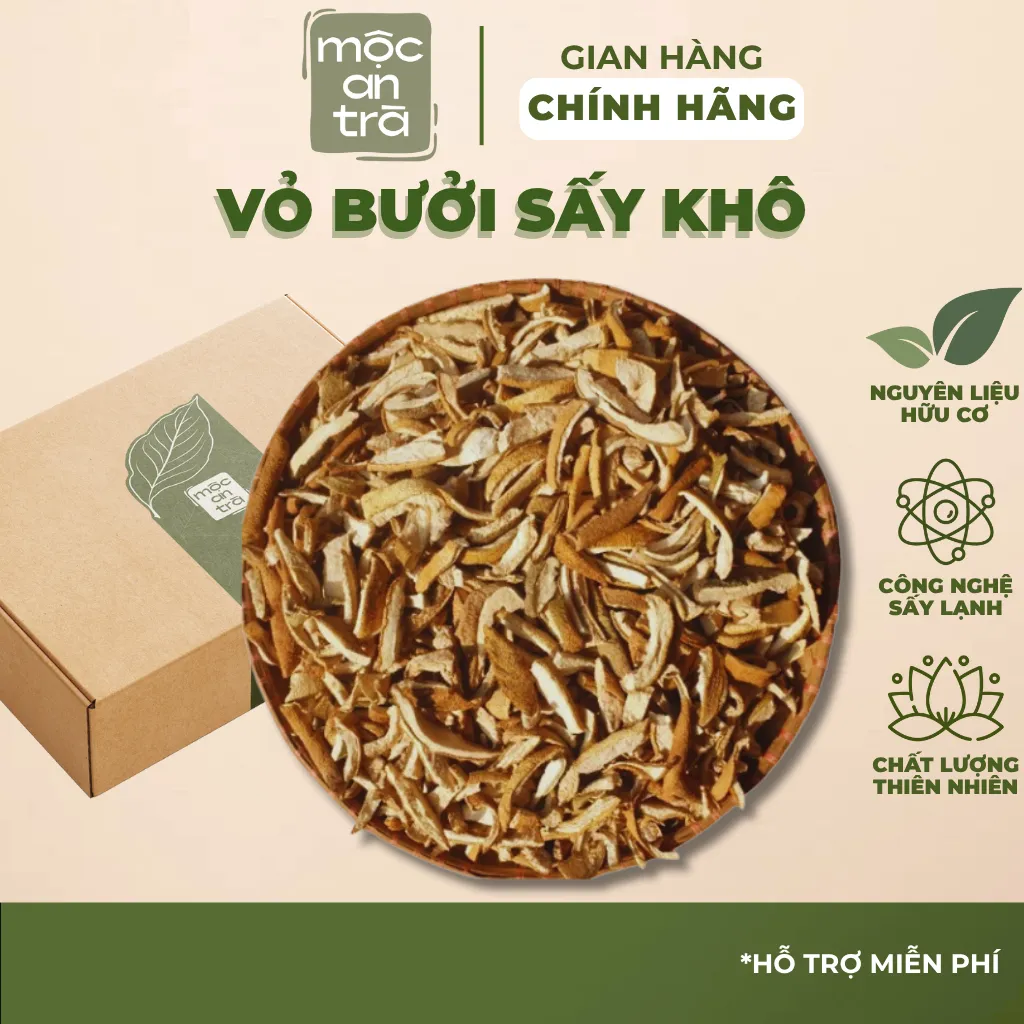 Vỏ Bưởi Khô 100gr Sấy Tự Nhiên, Mùi Thơm Dễ Chịu, Giúp Giảm Mỡ Máu, Giảm Cân, Dưỡng Tóc, Thanh Nhiệt