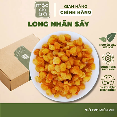 Long Nhãn Hưng Yên 100gr Sấy Khô Vàng Đẹp Thượng Hạng Dẻo Ngọt Tự Nhiên Bổ Máu, Dễ Ngủ, Tăng Sức Đề Kháng