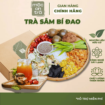 Trà Sâm Bí Đao Thảo Mộc – Thanh Mát, Giải Nhiệt, Giảm Nóng Trong, Tăng Đề Kháng, Dễ Uống